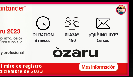 Becas Santander | I.A para todos - Ozaru 2023 (Más información)